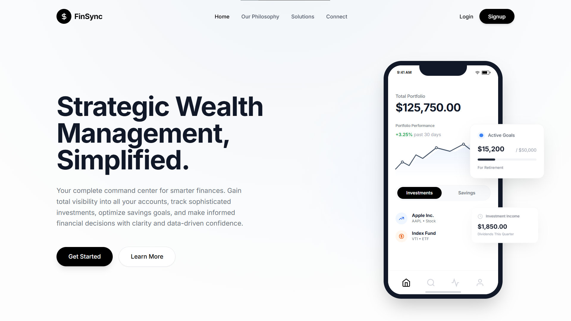 FinSync Financial Management App